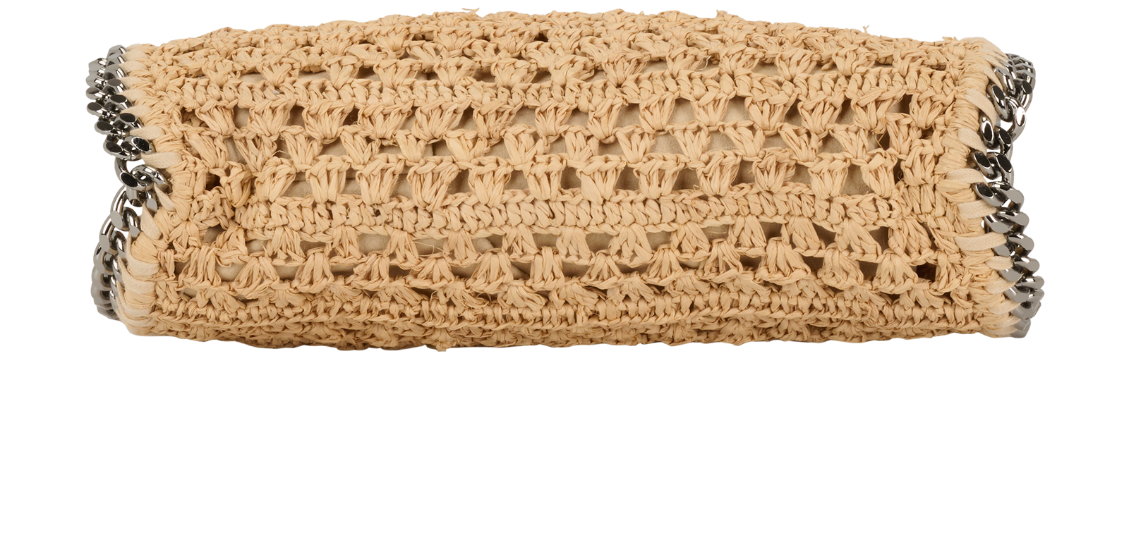 Mini Falabella Crochet, &pound;350, Handbags, Beige, Raffia, Top view